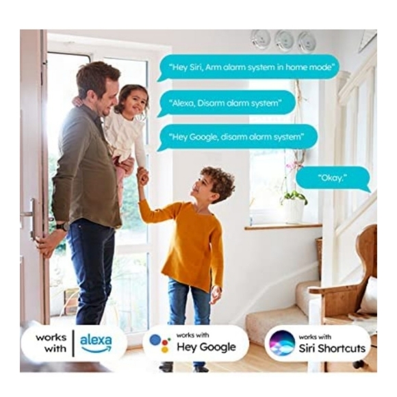 Grsico Home Security Alarm System Wifi Wireless 9 Piece Kit - Picture 3 of 4